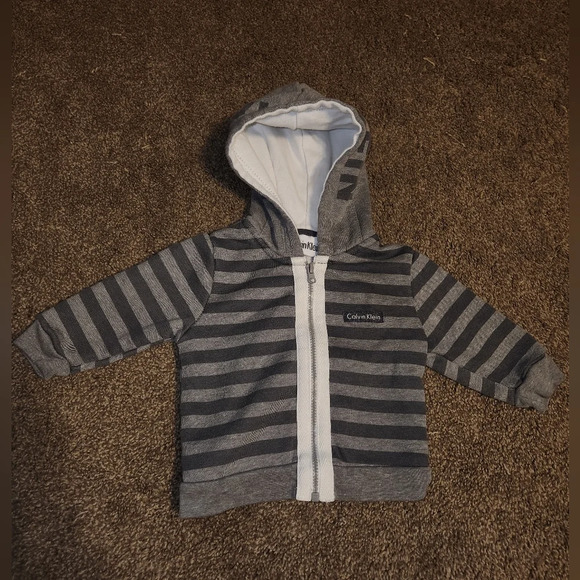 Calvin Klein Boy's 0-3 Months Zip Up Jacket - Picture 3 of 6